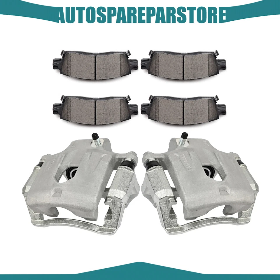 Rear 2PCS Brake Calipers Ceramic pads For 03-08 Isuzu Ascender 2002-09 GMC Envoy - Image 1 of 4