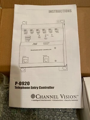 Controlador de entrada de teléfono Channel Vision P-0920 para una puerta, plateado/negro Foto 1 de 3