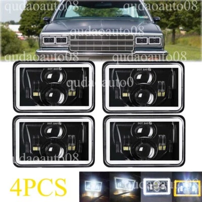 4 PIEZAS FAROS LED 4x6" aptos para Chevrolet Impala 1977 1978 1979 1980 1981 1982-1985 Foto 1 de 4