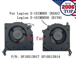 CPU+GPU 5V Fan for Lenovo Legion 5-15IMH05H 5F10S13917 5F10S13914 81Y6 (2020) - Afbeelding 1 van 4