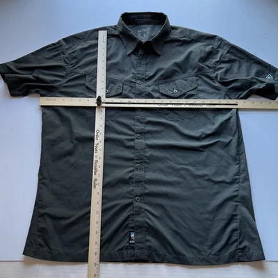 Camisa Kuhl Para Hombres XL Gris Eluxur Manga Corta Ligera Abotonada Senderismo Pesca Foto 1 de 4