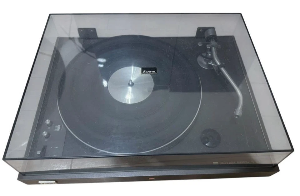 Sansui SR-525 Direct Drive Turntable Record Player Working - Image 1 of 4