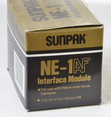 Sunpak Flash NE-1AF Interfaz Nikon módulo AF dedicado f/444D, 555, 622, DX-8R Foto 1 de 4