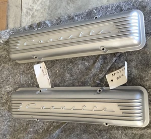 NOS Corvette Valve Covers 1956-1959 OEM staggered 7-finned aluminum GM 3726086 - Picture 1 of 6