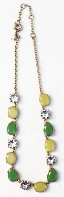 J.C. Collar de cuentas de vidrio verde y amarillo Crew - 20" Foto 1 de 4