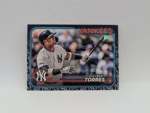 2024 Topps Series 1 Gleyber Torres Team Color Logo Foil Parallel SSP Yankees - Picture 1 of 2