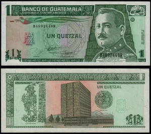 GUATEMALA 1 QUETZAL (P87) 27.09.1994 UNC - Picture 1 of 1