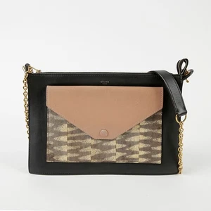Celine Medium Multi-Color Leather Pocket Clutch and Crossbody 48120682 - Picture 1 of 7
