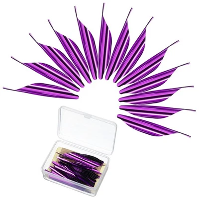 50pcs Arrows Spin Vanes 1.8 Inch Plastic Arrow Fletching Right Twist, Purple Foto 1 de 4