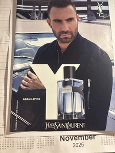 Anuncio impreso de revista ADAM LEVINE 8 X 11 para fragancia granate Yves Saint Laurent 5 - Imagen 1 de 6