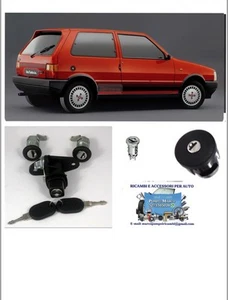 Fiat Uno Turbo 1983/89 Kit Serrature Completo Chiave Unica - Foto 1 di 1