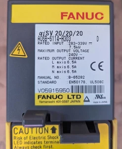 Fanuc A06B-6114-H303 D Servoverstärker US kostenlose Steuer aus tatsächlicher Maschine entfernt - Bild 1 von 8