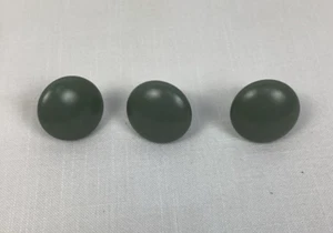 Lotto 3 pomelli estraibili per cassetti in ceramica verde salvia diametro 1,25" - Foto 1 di 4