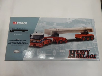 CORGI LEYAND DAF 85 TRACTOR TANDEM AXLE JEEP DOLLY & LOAD G C S CC11802 MIB 1:50 - Image 1 of 4