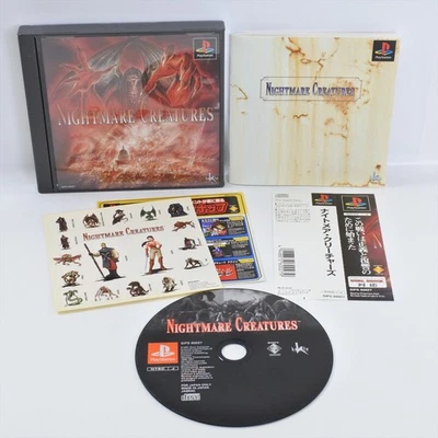 NIGHTMARE CREATURES + Sticker Spine * PS1 Playstation For JP System 2514 p1 - Image 1 of 4