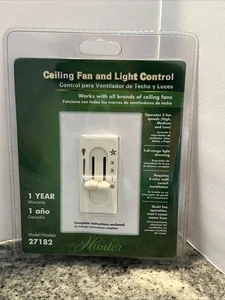NEW Hunter Ceiling Fan and Light Control All-Fan 3-Speed Fan/Light Dual-Slide - Picture 1 of 2