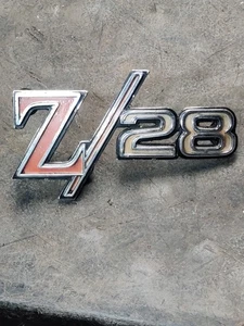 1969 CHEVY Chevrolet Camaro Z28 Fender Emblem P-394968 Z/28 394968 OEM w/tabs - Picture 1 of 11