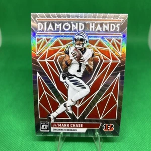 2023 Donruss Optic Diamond Hands Ja'Marr Chase argento Holo Prizm Bengals #DH-JC - Foto 1 di 2
