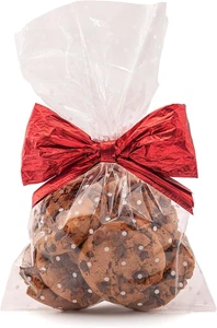 Sacchetti Trasparenti per Alimenti Con Pallini 50 Pz, Sacchettini Confetti, Bian - Foto 1 di 12