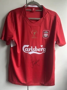Jamie Carragher Hand Signed Liverpool 2005 UEFA Champions League Final Shirt - Picture 1 of 4