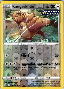Kangaskhan Reverse Holo 204/264 SWSH08: Fusion Strike Rare - NM - Picture 1 of 2
