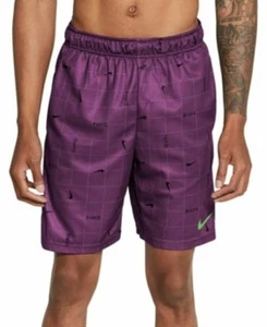 Nike Training Shorts Men's Dri-Fit Logo Grid Print Violet Purple CZ2437503-Small - Picture 1 of 4