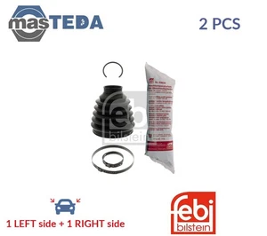 100222 CV JOINT BOOT KIT PAIR WHEEL SIDE FRONT FEBI BILSTEIN 2PCS NEW - Picture 1 of 5