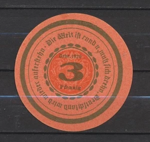 Görlitz - Görlitzer - 1x dinero de emergencia - L 435.b - G/M 449.2b - redondo 3Pf  - Imagen 1 de 2