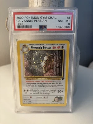 PSA 8 2000 Pokemon Giovanni's Persian 8/132 Gym Challenge Holo Mint 💎 - Image 1 of 3