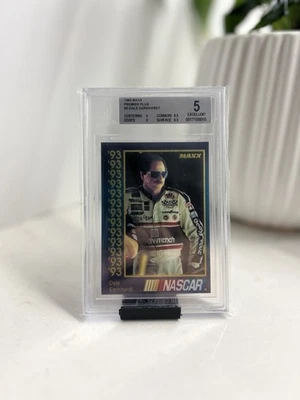 Dale Earnhardt 1993 Maxx Card Beckett Graded 5 (Excellent) - Image 1 of 2
