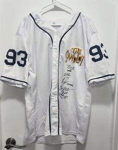 Camiseta de béisbol #93 personalizada firmada por el elenco de The Sandlot 5 firmas certificado de autenticidad - Imagen 1 de 5