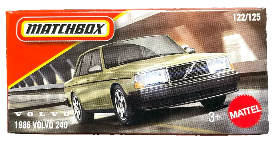 Matchbox 1986 Volvo 240 122/125 Power Grabs 2025 1:64 Modellauto Schweden Limo - Bild 1 von 4