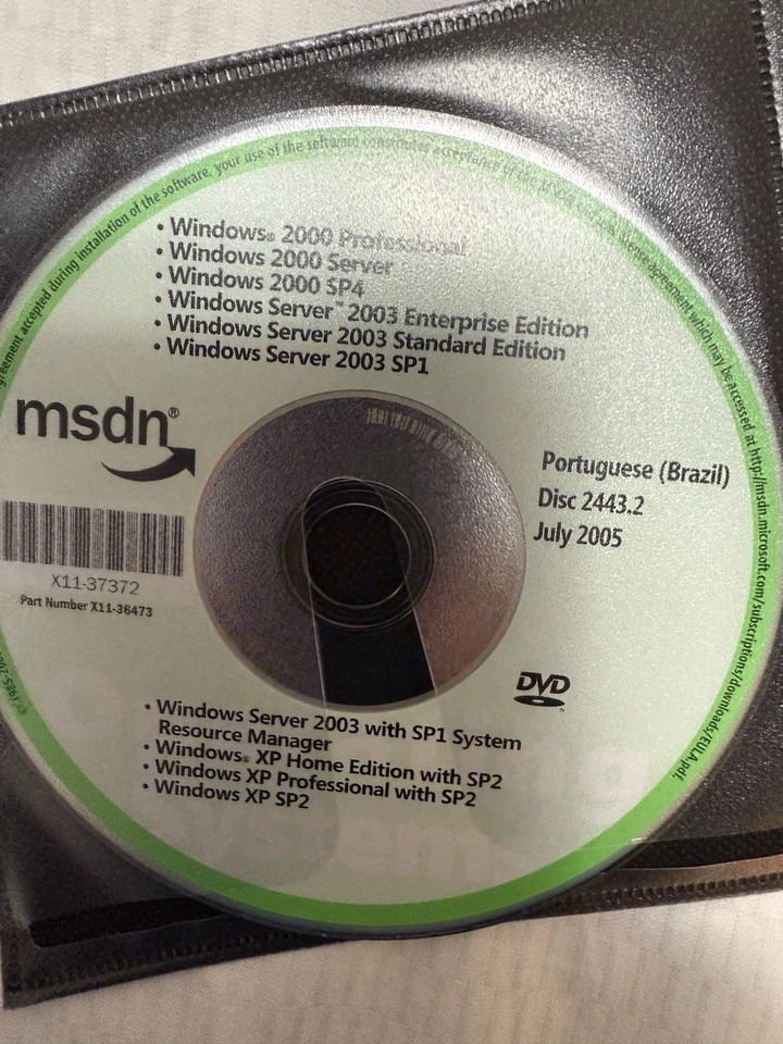 Windows 2000 Pro Brazil No Product Key - Image 1 of 1