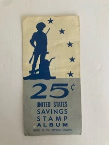 Álbum de estampillas de ahorro de Estados Unidos de 25 centavos Shares in America 1964 con 4 estampillas - Imagen 1 de 5