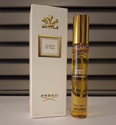 ~ NEW ~ CREED QUEEN OF SILK EAU DE PARFUM 10ml TRAVEL SPRAY FRAGRANCE **BOXED**