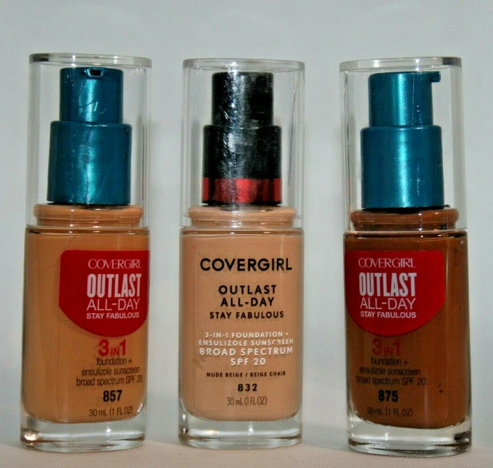Covergirl Outlast All-Day Stay Fabulous 3-In-1 PUMP Foundation expired choose - Image 1 of 1
