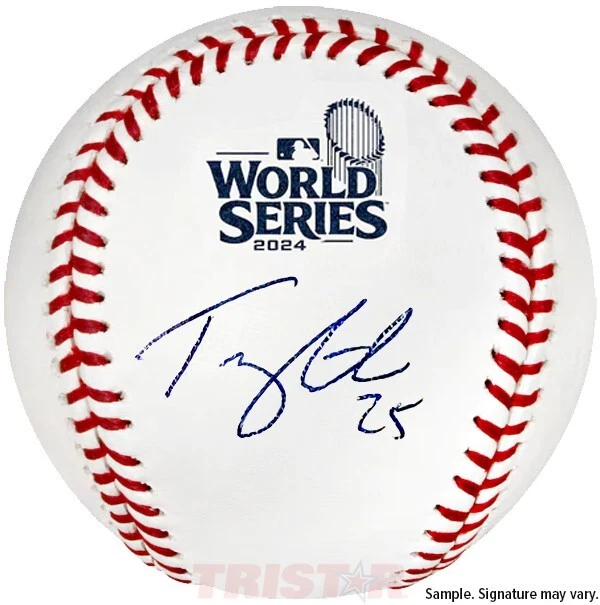 Tommy Edman Signed Autographed 2024 World Series Baseball TRISTAR - Image 1 of 1