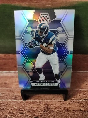 2023 Panini Mosaic Football #135 Antonio Gates Silver Mosaic Prizm! Chargers - Image 1 of 2