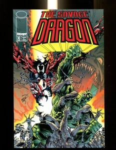 THE SAVAGE DRAGON 30 (8.0) VS SPAWN IMAGE (b023) - Picture 1 of 2