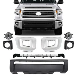 For 2014-2021 Toyota Tundra Front Bumper Cover Lower Grill End Cap Fog Light Set - Foto 1 di 13