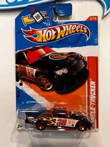 2012 HOT WHEELS BLACK CIRCLE TRUCKER HW TRACK STARS 3/15 - Picture 1 of 1