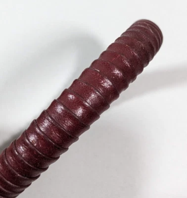 Coastal Western Style Brown Leather Wrapped Bangle Bracelet 8.5 inch - Image 1 of 4