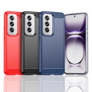 For Oppo Reno12 12Pro 12F 5G Reno12FS Shockproof Fiber Brushed Rubber case cover - Picture 1 of 17