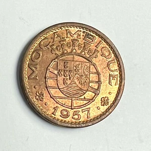 1957 Portugiesisch Mosambik 50 Centavos Afrika Kolonie Münze, KM#81, RB UNC - Bild 1 von 2