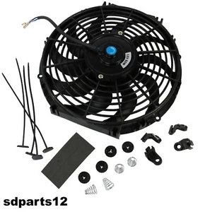 12'' Ventola Raffreddamento 12V Elettrica Portatile Radiatore Auto Kit Montaggio - Foto 1 di 8