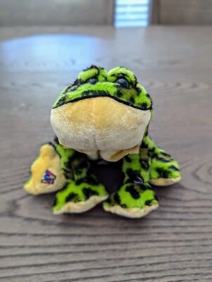Webkinz Lil' Kinz Bullfrog HM114 No Code Active Plush Stuffed Animal GANZ - Image 1 of 4