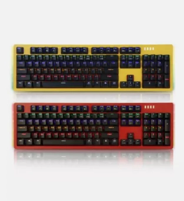 ABKO Hacker K516 RGB Gaming Mechanical Keyboard KOREAN English Blue Switch - Image 1 of 1