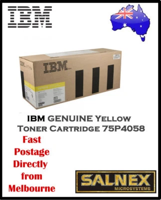 IBM GENUINE 75P4058 Yellow Laser Toner Cartridge  For InfoPrint Color 1354,1464 - Image 1 of 2