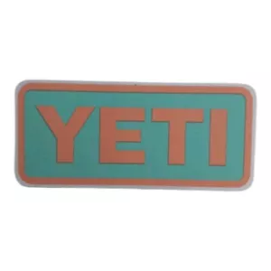 YETI Adesivo Teal & Peach Decalcomania Raffreddatore Tazza Bicchiere Auto - Foto 1 di 4