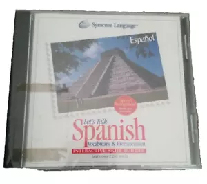 Let’s Talk Spanish Vocabulary & Pronounciation Espanol Cd Rom Syracuse Language - Picture 1 of 4